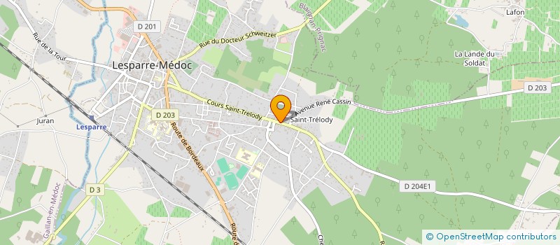 localisation de l'entreprise MADAME MARIE-HELENE GAYON  LESPARRE-MEDOC