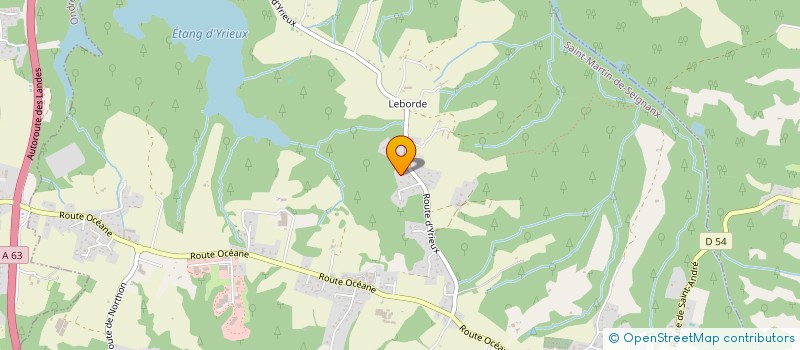 localisation de l'entreprise MADAME MARIE-HELENE GEORGE  SAINT-MARTIN-DE-SEIGNANX