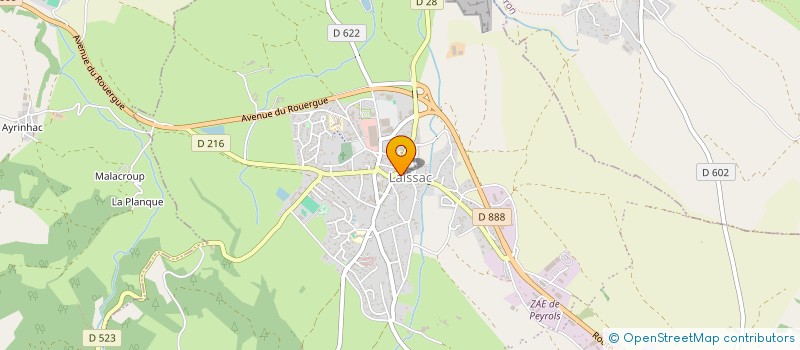 localisation de l'entreprise MADAME MARIE-HELENE GINISTY  LAISSAC-SEVERAC L'EGLISE