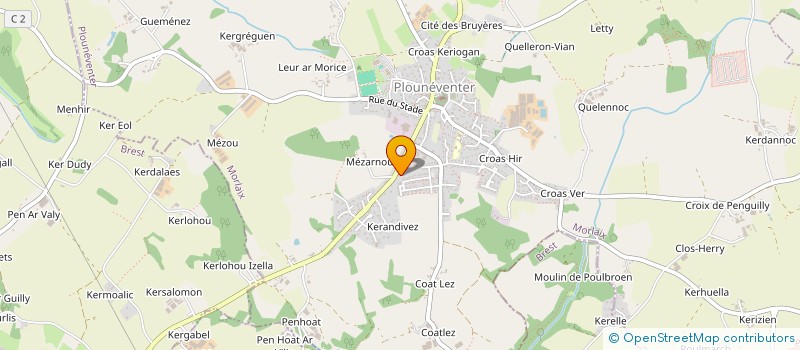 localisation de l'entreprise MADAME MARIE-HELENE GOASDOUE  PLOUNEVENTER