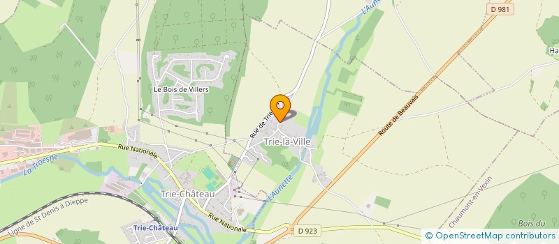 localisation de l'entreprise MADAME MARIE-HELENE GONCALVES FERNANDES PEREIRA  TRIE-LA-VILLE