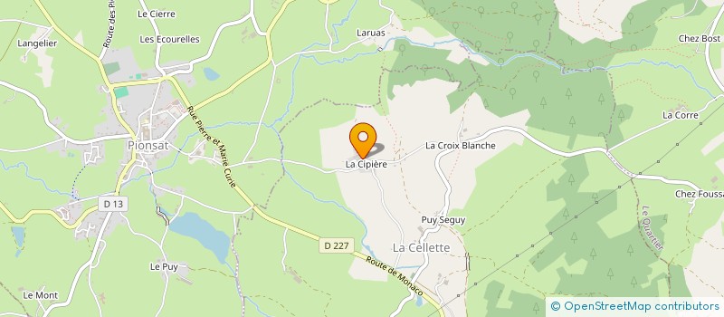 localisation de l'entreprise MADAME MARIE-HELENE GRAMMONT à LA CELLETTE