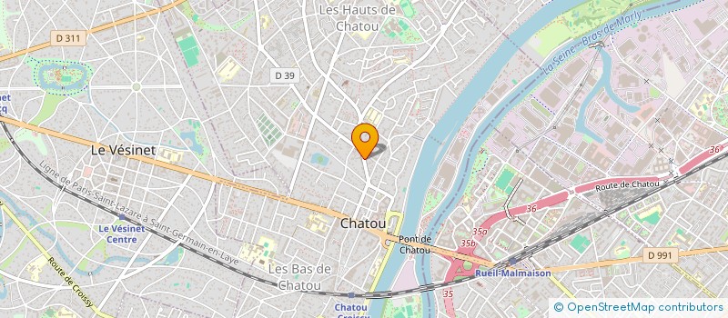 localisation de l'entreprise MADAME MARIE-HELENE GREGOIRE  CHATOU