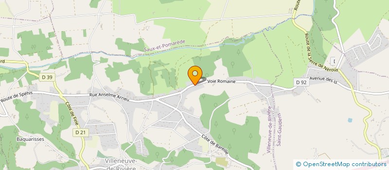 localisation de l'entreprise MADAME MARIE-HELENE GUERIN  VILLENEUVE-DE-RIVIERE