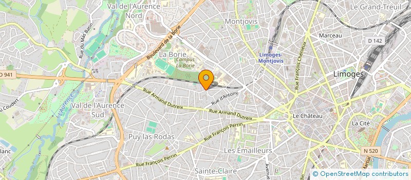 localisation de l'entreprise MADAME MARIE-HELENE GUILLEMOT à LIMOGES