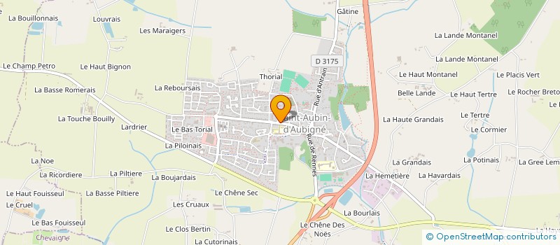 localisation de l'entreprise MADAME MARIE-HELENE GUILLEUX  SAINT-AUBIN-D'AUBIGNE