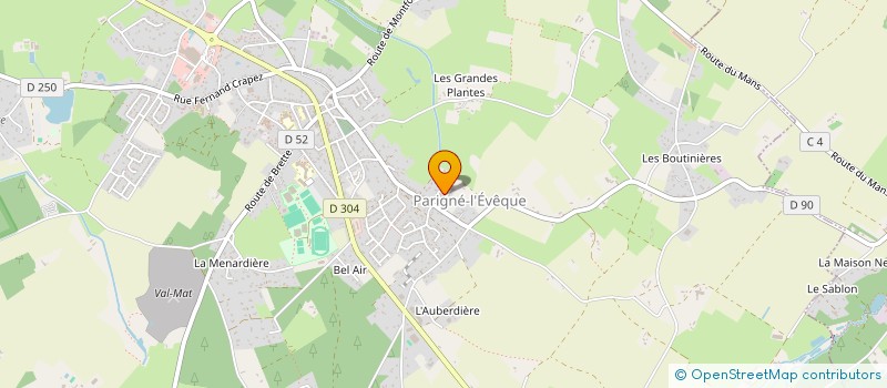 localisation de l'entreprise MADAME MARIE-HELENE GUYOT  PARIGNE-L'EVEQUE