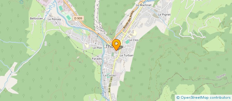 localisation de l'entreprise MADAME MARIE-HELENE HAMON  THONES