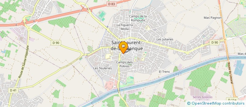 localisation de l'entreprise MADAME MARIE HELENE HAOUAM  SAINT-LAURENT-DE-LA-SALANQUE