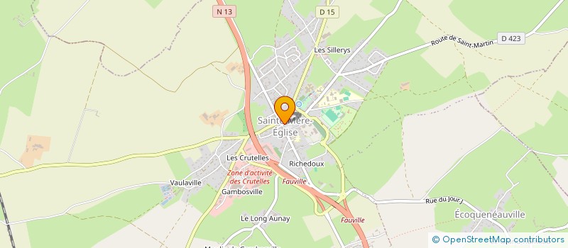 localisation de l'entreprise MADAME MARIE-HELENE HERON  SAINTE-MERE-EGLISE