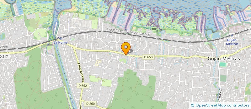 localisation de l'entreprise MADAME MARIE HELENE IZARD  GUJAN-MESTRAS