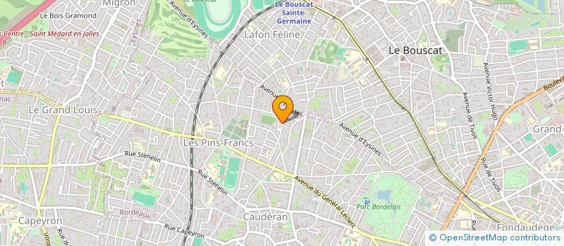 localisation de l'entreprise MADAME MARIE-HELENE JAHAN  BORDEAUX