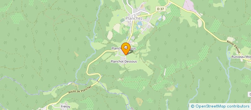 localisation de l'entreprise MADAME MARIE HELENE JALLIER  PLANCHEZ