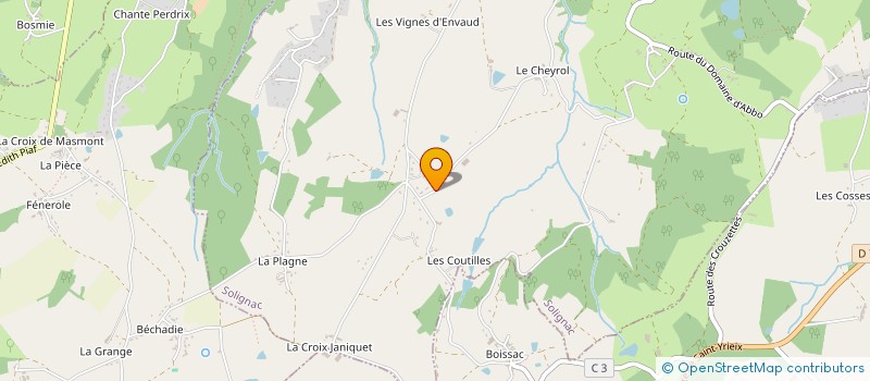 localisation de l'entreprise MADAME MARIE-HELENE JARRY  SOLIGNAC