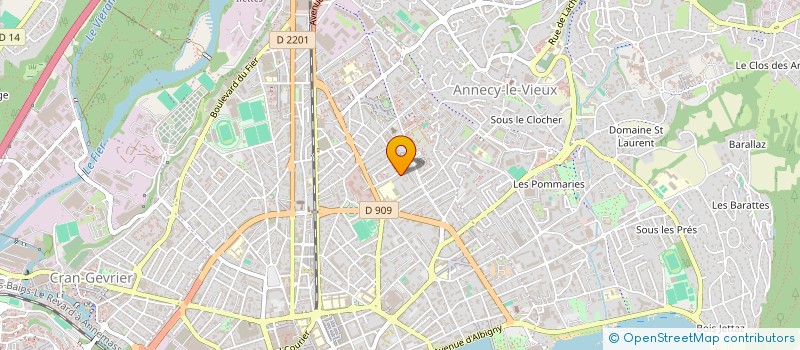 localisation de l'entreprise MADAME MARIE HELENE JEANNE à ANNECY