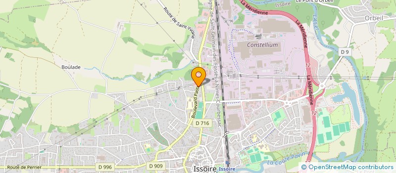 localisation de l'entreprise MADAME MARIE-HELENE JEHANNO  ISSOIRE