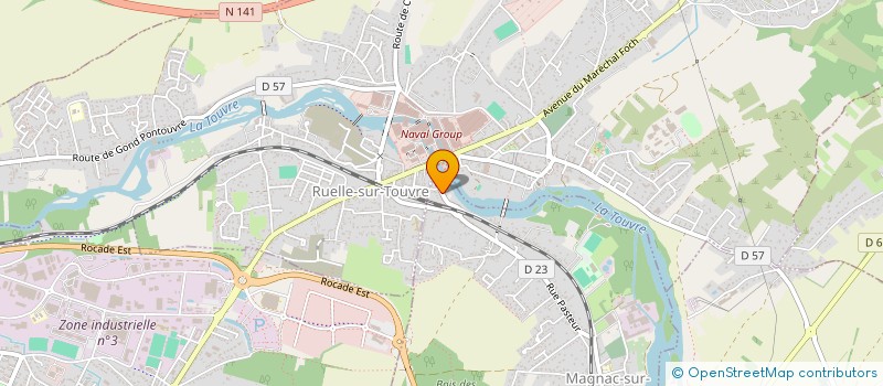 localisation de l'entreprise MADAME MARIE HELENE JULLIEN  MAGNAC-SUR-TOUVRE