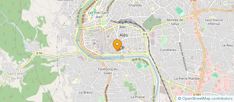 localisation de l'entreprise MADAME MARIE-HELENE LAFONT  ALES