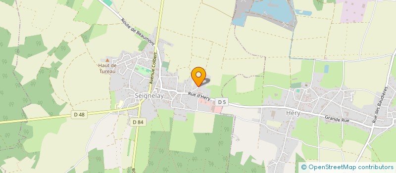 localisation de l'entreprise MADAME MARIE HELENE LANDAIS  SEIGNELAY