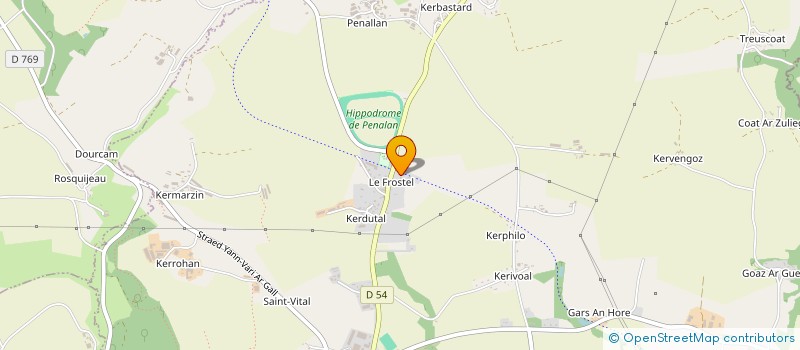 localisation de l'entreprise MADAME MARIE-HELENE LE SERREC  PLOUNEVEZEL