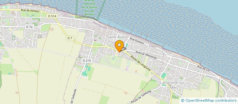 localisation de l'entreprise MADAME MARIE-HELENE LE VIAVANT  SAINT-AUBIN-SUR-MER