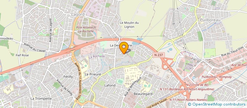 localisation de l'entreprise MADAME MARIE-HELENE LECRONIER  LA ROCHELLE