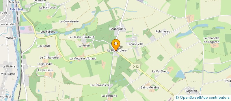 localisation de l'entreprise MADAME MARIE HELENE LEGAUD à PLECHATEL