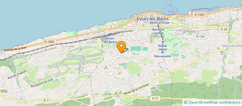 localisation de l'entreprise MADAME MARIE HELENE LELOUCH  EVIAN-LES-BAINS