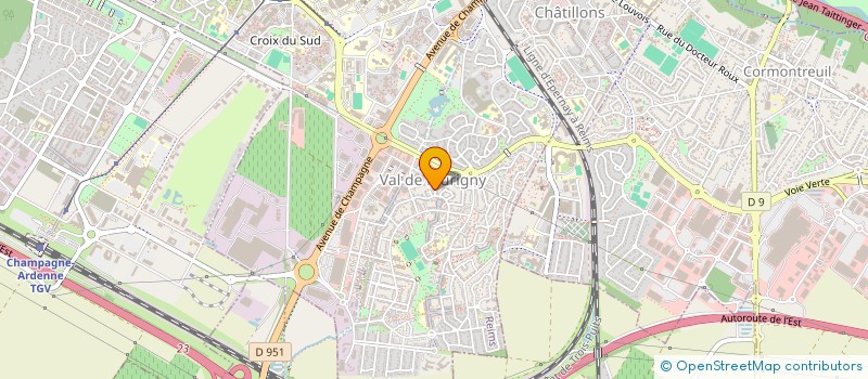 localisation de l'entreprise MADAME MARIE HELENE LEMAIRE  REIMS