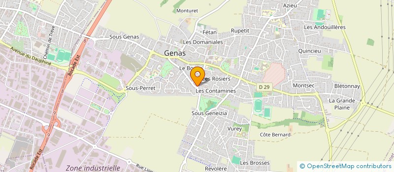 localisation de l'entreprise MADAME MARIE-HELENE LENOIR  GENAS