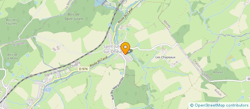 localisation de l'entreprise MADAME MARIE HELENE LESAVRE  SAINT-JULIEN-SUR-DHEUNE