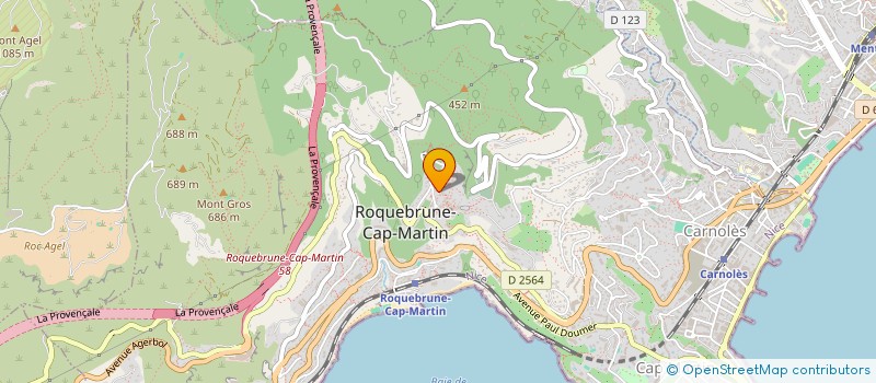 localisation de l'entreprise MADAME MARIE-HELENE LEVENBACH à ROQUEBRUNE-CAP-MARTIN
