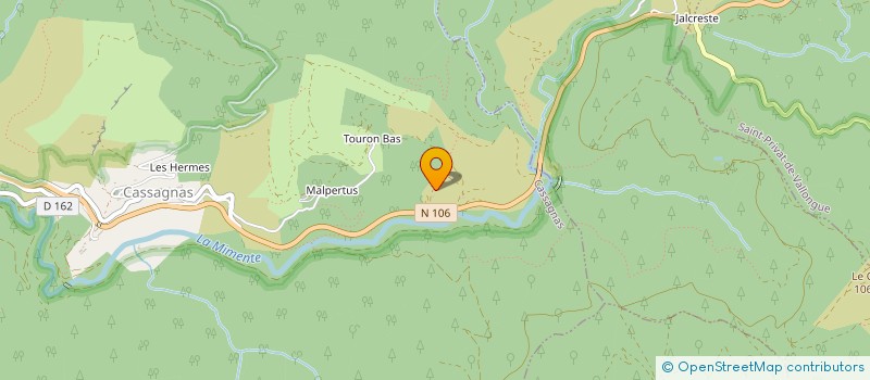 localisation de l'entreprise MADAME MARIE-HELENE LIZEE  CASSAGNAS