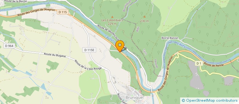 localisation de l'entreprise MADAME MARIE-HELENE LOMBERA  BRUNIQUEL