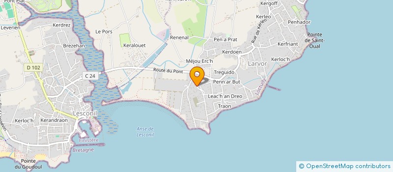 localisation de l'entreprise MADAME MARIE-HELENE LUCAS  LOCTUDY