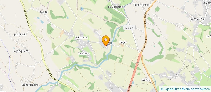 localisation de l'entreprise MADAME MARIE-HELENE MALRIC  CASTRES