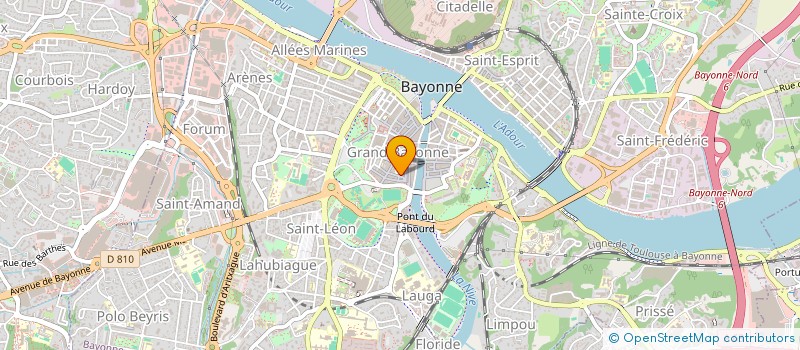 localisation de l'entreprise MADAME MARIE-HELENE MARMIESSE à BAYONNE