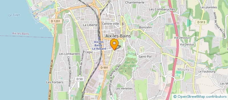 localisation de l'entreprise MADAME MARIE-HELENE MARTIN DE LAURENT à AIX-LES-BAINS