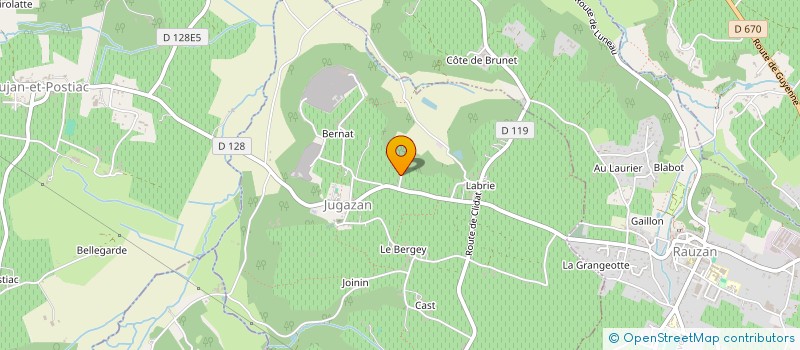 localisation de l'entreprise MADAME MARIE-HELENE MARTINET  NAUJAN-ET-POSTIAC