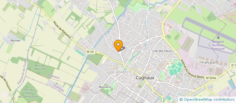 localisation de l'entreprise MADAME MARIE-HELENE MARTY  CUGNAUX