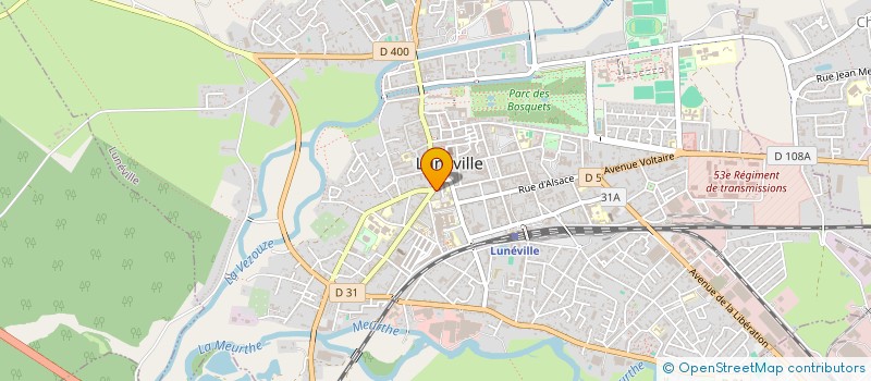 localisation de l'entreprise MADAME MARIE-HELENE MEYER  LUNEVILLE