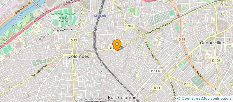 localisation de l'entreprise MADAME MARIE-HELENE MILOT à COLOMBES