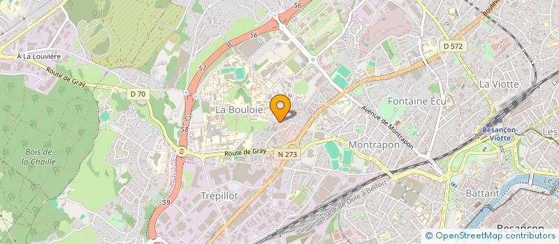 localisation de l'entreprise MADAME MARIE-HELENE MINET à BESANCON