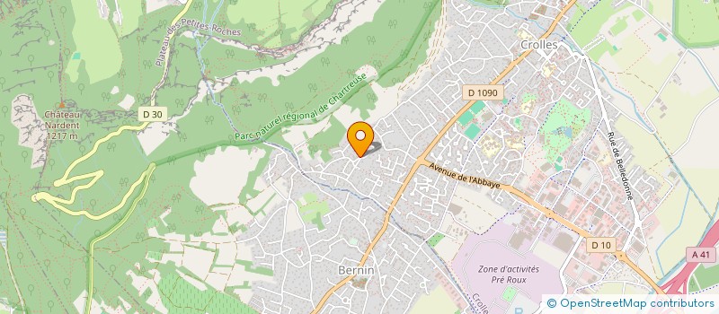 localisation de l'entreprise MADAME MARIE-HELENE MONTAGNAT  CROLLES