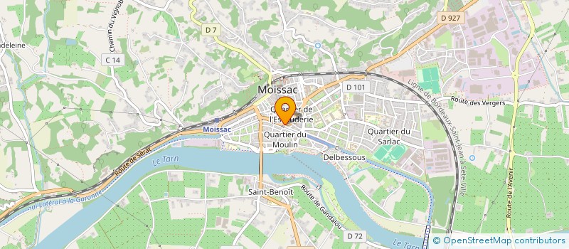 localisation de l'entreprise MADAME MARIE-HELENE MONTEIRO à MOISSAC