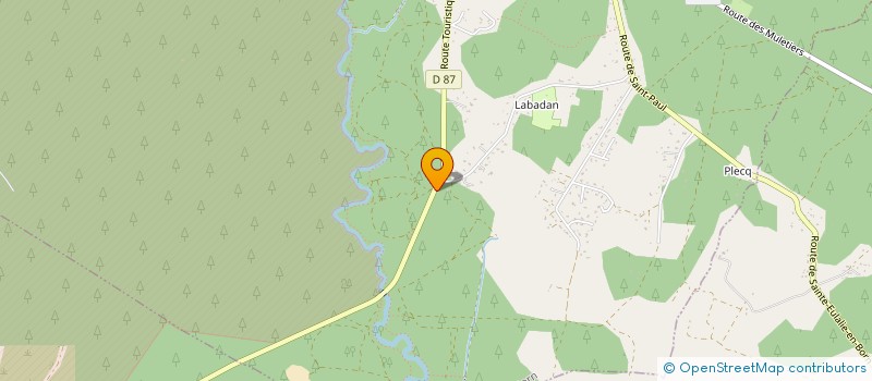 localisation de l'entreprise MADAME MARIE HELENE MORA  SAINTE-EULALIE-EN-BORN