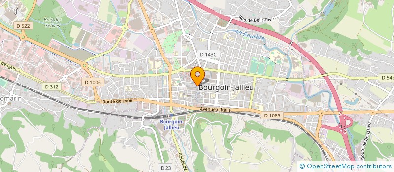 localisation de l'entreprise MADAME MARIE-HELENE MOREL  BOURGOIN-JALLIEU