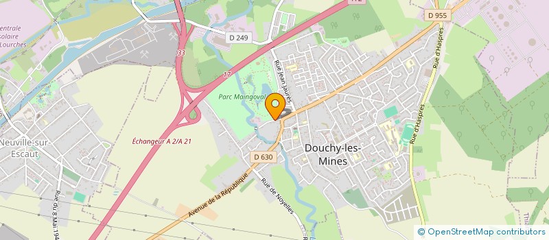 localisation de l'entreprise MADAME MARIE HELENE MOUHOUS  DOUCHY-LES-MINES