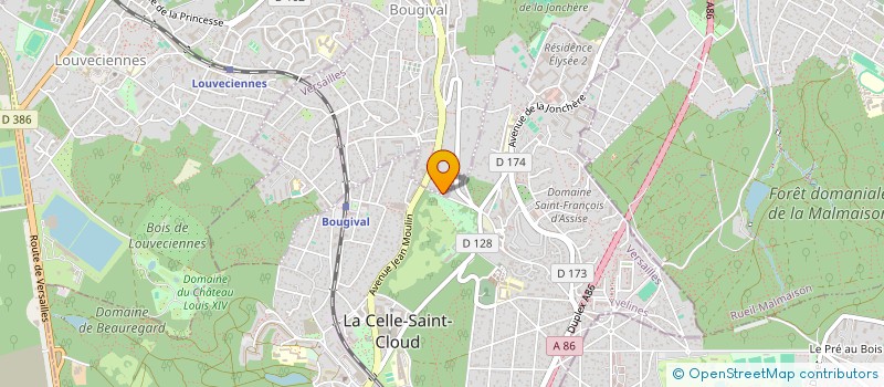 localisation de l'entreprise MADAME MARIE HELENE NAILLON  BOUGIVAL