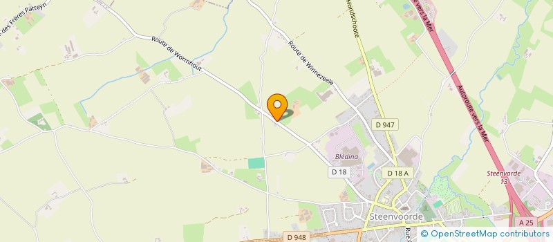 localisation de l'entreprise MADAME MARIE-HELENE PACCOU  STEENVOORDE